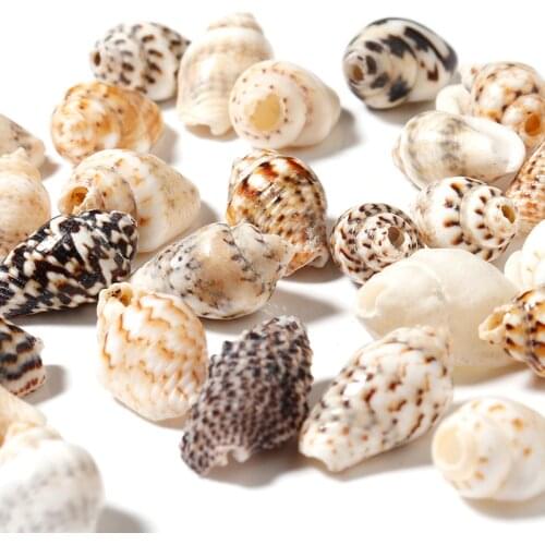 100pcs/lot Natural Conch Shell Beads Conch Charms Beads For Jewelry Making For Summer Beach Anklet Making Accessories Wholesale