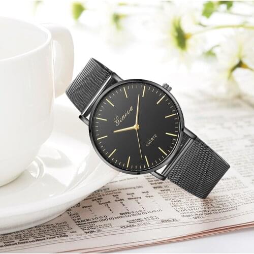 2020 Hot Fashion Watch Womens Male Womens Classic Quartz Stainless Steel Wrist Watch Montre Femme Bracelet Watches Reloj Watch
