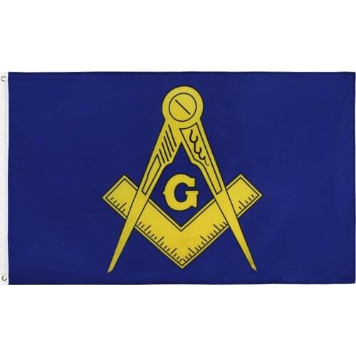 Yehoy hanging 90*150cm 3x5 fts Free Freemasonry Mason Lodge Masonic Flag For Decoration