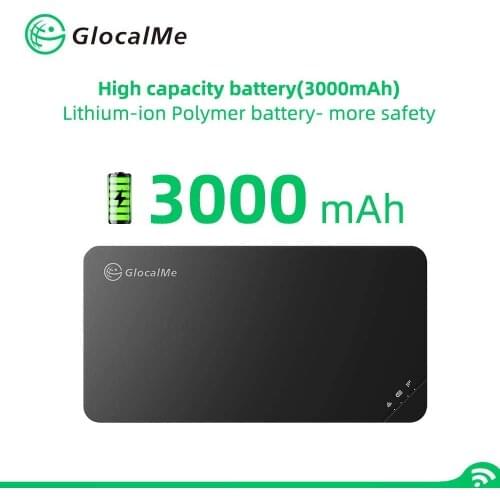 GlocalMe U3 Black Mobile Worldwide High Speed WiFi Hotspot Global Data No Roaming International Pocket MIFI 4g hotspot