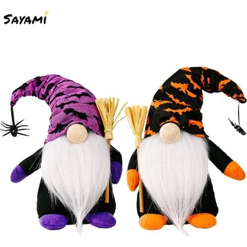 Halloween Faceless Gnome Doll Decoration For Home Kids Toys Horror Halloween Party Decor Pumpkin Spider Halloween Ornaments Prop