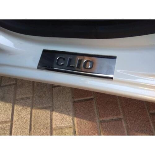 Renault Clio 4 Chrome Door Sill 2012 And After 4 Pcs. Hb Sw