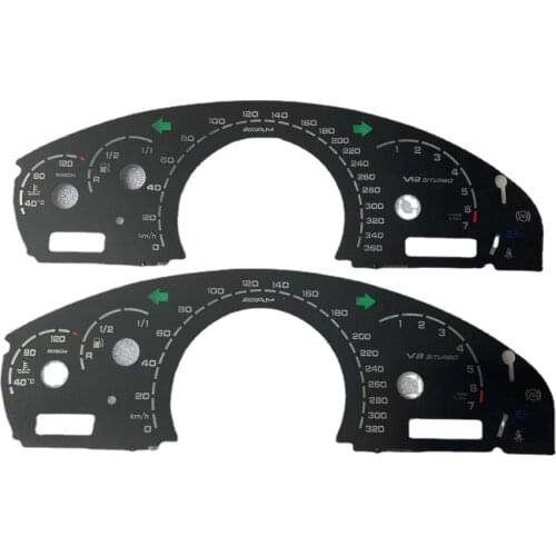 Dashboard Overlay Facelift For Mercedes S-Class W220 CL-Class W215 Upgrade For AMG Gauge Face 320KM/H V8 BITURBO