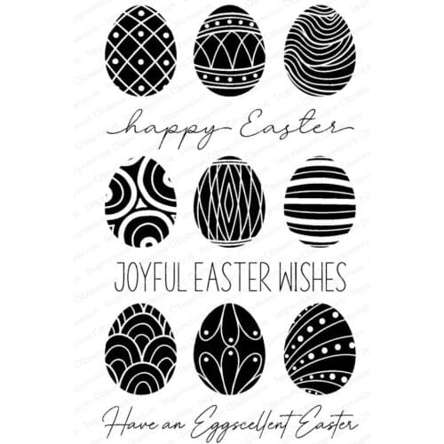 Rabbit Happy egg Stamp Seal for DIY scrapbooking photo album Decorative clear stamp sheets a112