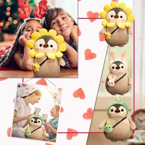 25cm Penguin Doll Childrens Plush Toys Baby Soothing Dolls Sleeping Cute Dolls Soft Stuffed Baby Pillows Gifts For Children