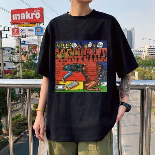 Hot Sale Snoop Doggy Dogg Printed T-shirts Fashion Anime Graphic Couple Streetwear Short Sleeve Clothes Oversized Unisex T-shirt
