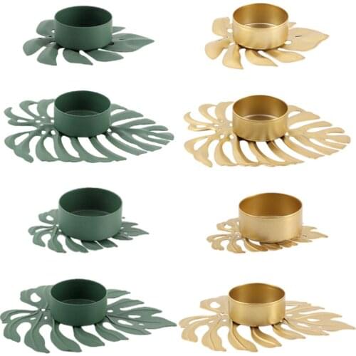 Metal Candle Holder, Iron Tealight Candle Holder Stand for Living Room Dinner Table Party Wedding Decoration Home Decor