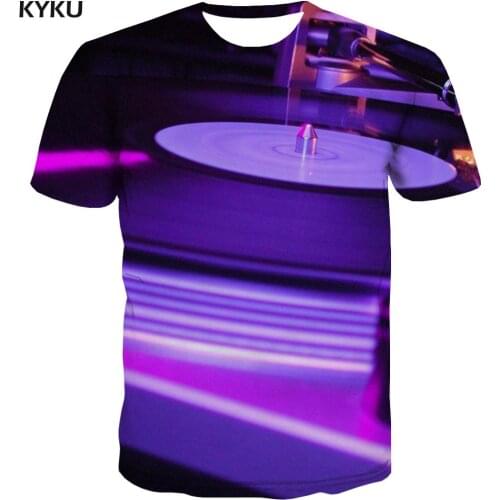 KYKU Music T-shirt Men Galaxy Funny T shirts Nebula Tshirt Printed Buddy Anime Clothes Short Sleeve summer Printed Male Tops