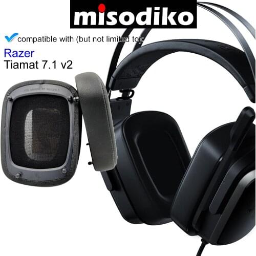 Misodiko Headphones Ear Pads Cushions Earpads Kit Replacement for Razer Tiamat 7.1 v2 Gaming Headset