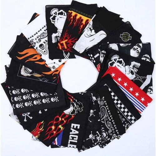 Hiking Scarves Cotton Du-rag Bandana Skull Running 2PAC Scarf Cycling Balaclava BBOY Headwear HIP HOP Headband