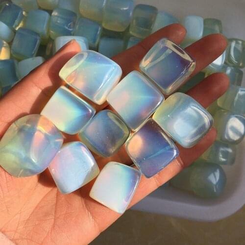 Natural Opalite Square Chakra Healing Crystal Stone Sphere For Decorative Gift