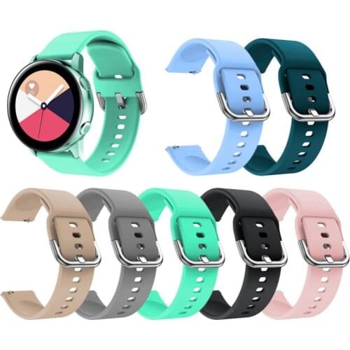 Smart Watch Strap For Samsung S2 Sport/galaxy Active Watch R500 20mm Strap Bracelet Accessories Replacement Silicone Wriststrap