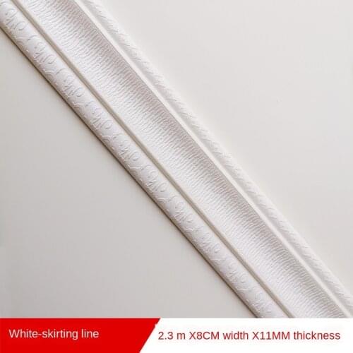 Self-adhesive Strip Wall Decoration Foam Frame Strip with Adhesive Waist Line Wallpaper Waterproof Baseboard Wall Sticker