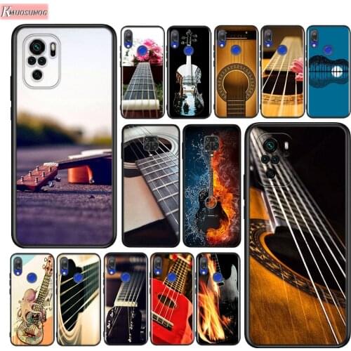 Bass Guitar Strings Silicone Cover For Xiaomi Redmi Note 10 10S 9 9S Pro Max 9T 8T 8 7 6 5 Pro 5A Phone Case