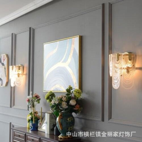 Modern wall lights iron dining room living room bedroom home deco bedroom lamp