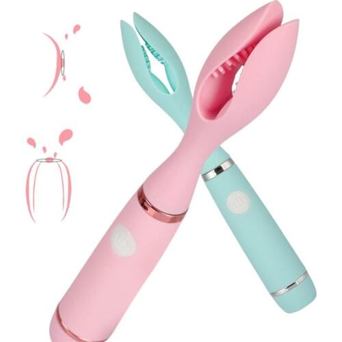 10 modes Vibrator Double Clip Vibration Female Masturbation Vaginal Clitoris Stimulator Nipple Massager Sex Toy for Woman Adult