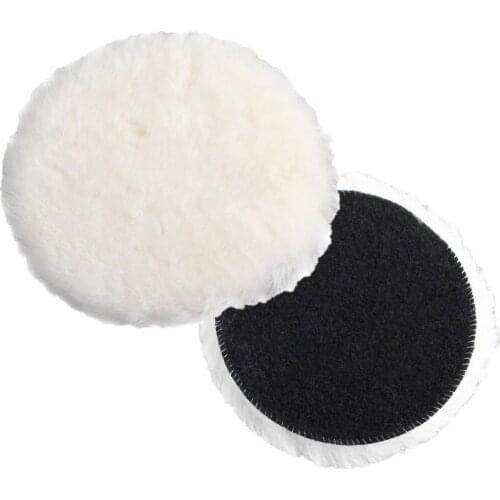 WAERTA 3/4/5/6/7'' Polisher Buffer Wool Buffing Clean Pad Magic Patch Car Detailing Polishing