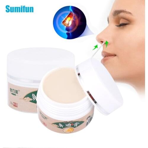 1Pcs 30g Rhinitis Cream Treat Cold Nasal Congestion Sinusitis Antibacterial Ointment Nose Refreshing Itchy Health Care Plaster