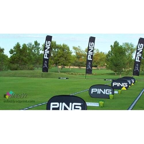 10pcs 85X300CM Square Beach Flag Banner (print both sided) + Pole + Ground Spike + Oxford Carrying Bag (free express freight)