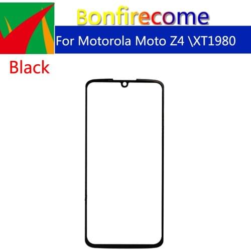 10pcs\lot Touchscreen For Motorola Moto Z4 XT1980 Touch Screen Front Panel Glass Lens LCD Outer Glass 6.4"