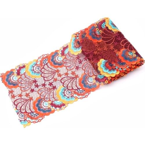 2Yards Embroidered Flower Lace Trim High Quality Lace Fabric DIY Craft&Sewing Dress Clothing Accessories