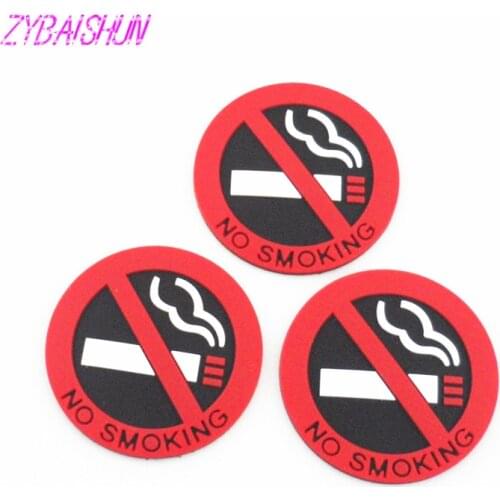 3 pcs. Rubber No Smoking Warning Sign Sticker for Chevrolet Cruze Opel Astra VAUXHALL MOKKA Zafira Insignia Vectra Antara