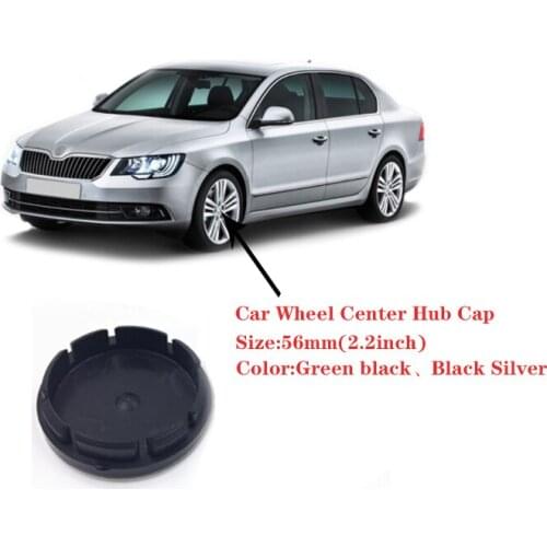 4pcs 56MM 8 pin Wheel Center Hub caps Rim Caps Emblem Badge For Skoda Octavia Fabia Superb Rapid Yeti