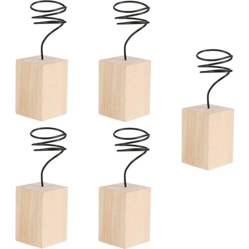 5Pcs Wood Stand Air Plant Holder Air Plant Display Stand Tabletop Planter