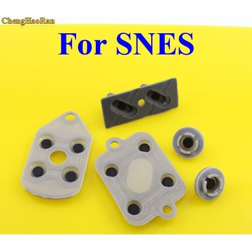 5pcs/set 2-10 sets High Quality For SNES Super NES Nintendo Conductive Replacement Controller Rubber Pads