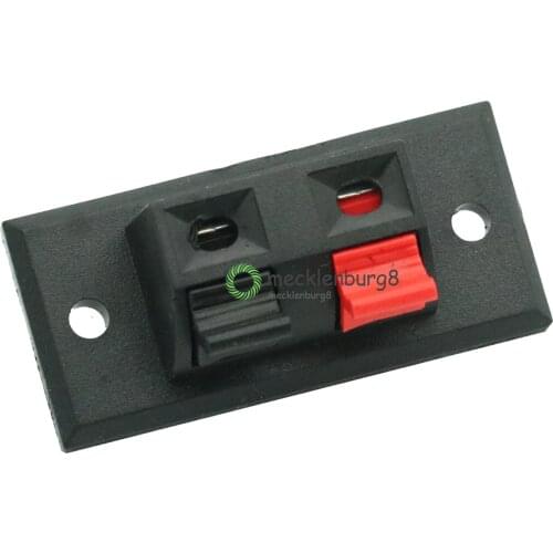 5 pieces. 2 speaker connector connecting plate 2 way spring push release speaker speaker terminal strip unit