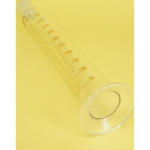 500ml 500cc Glass Measuring Cylinder + Glass Stopper Graduated Lab Laboratory