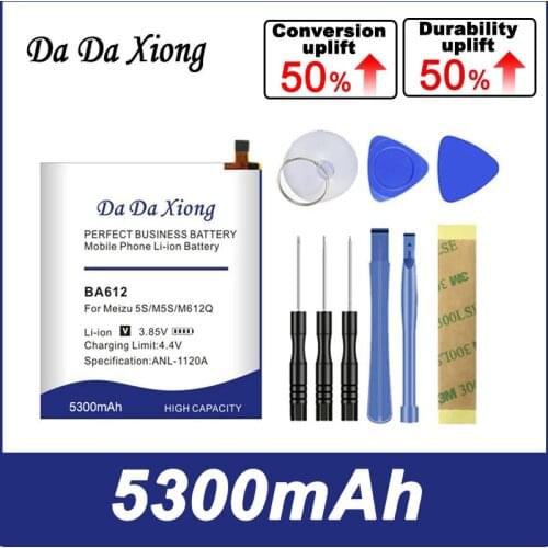 5100mAh BA612 For Meizu Meizy 5S M5 M5S M612Q M612M High Quality Replacement Battery Gift tools