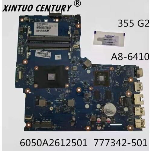 6050A2612501 For HP 355 G2 A8-6410 AM6410 777342-501 216-0856030 motherboard Notebook Mainboard 100% test