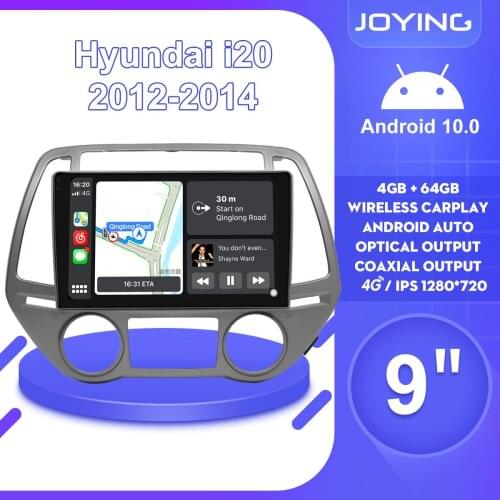 9''Autoradio 1 Din Android 10 Head Unit Car Radio Stereo GPS Navigation For Hyundai i20 2012 2014 Steering Wheel Carplay 4G DVR