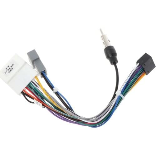 Unit Wiring Harness Adapter 16pin Car Stereo Radio Power Connector 2049 Fits for 16pin Nissan OEM Car Radio Anti-interference