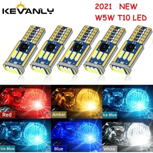 Canbus W5W led T10 LED parking light car interior light 194 501 9SMD 4014 LED Instrument Lights bulb Wedge light 12V led
