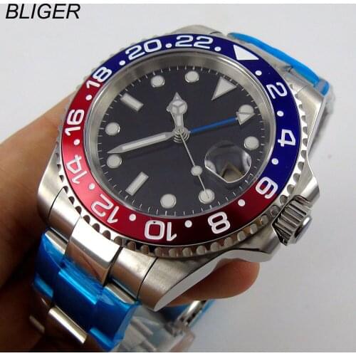 40mm Mechanical Watches GMT Sapphire Crystal Man Watch Diver Watch Automatic relogio masculino Role Luxury Watch Men
