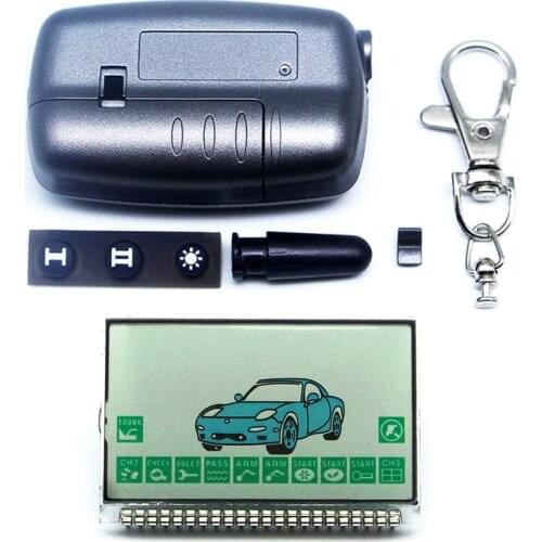 A9 keychain LCD display+Body case for Russian Version Two way car alarm system Starline A9 lcd remote control Key Chain Fob