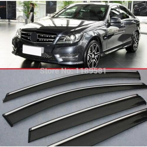For Benz C Class C200 2011-2013 Window Wind Deflector Visor Rain/Sun Guard Vent