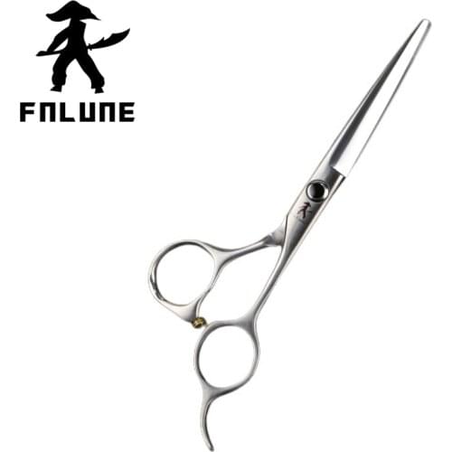 FnLune 6.0 Professional Hair Salon Scissors Cut Barber Haircut Thinning Shear Hairdressing Scissors Circular Arc Scissors Shape