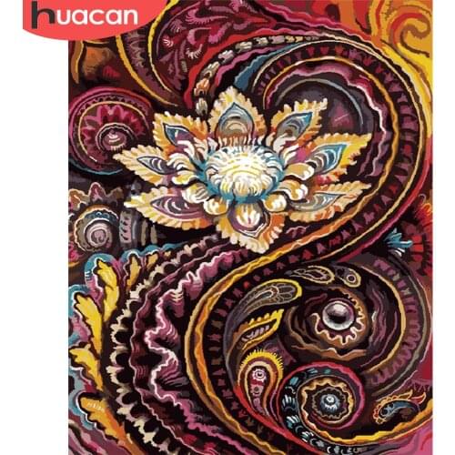 HUACAN Painting By Numbers Flower DIY Pictures By Number Kits Drawing On Canvas Hand Painted Paintings Art Gift Home Decor