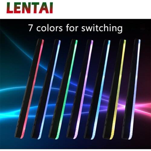 LENTAI 1PC Car window solar atmosphere light LED lamp For Nissan Qashqai Opel Astra J H Kia Ceed Sorento Skoda Octavia A5 A7 2