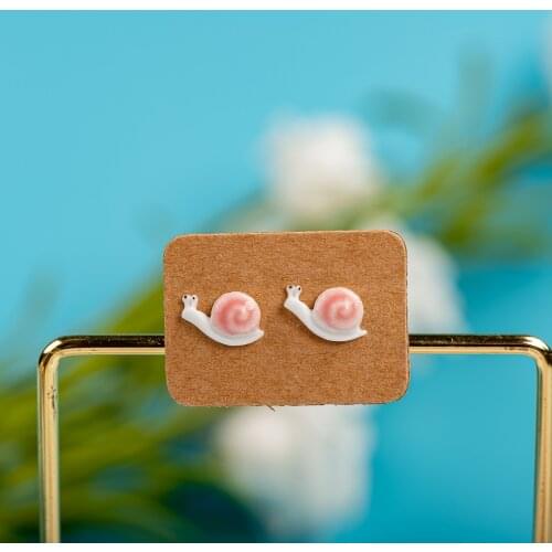 Small And Cute Porcelain Multicolor Earrings Anti-allergic #LY505 oorbellen earrings set biżuteria regalos para mujer