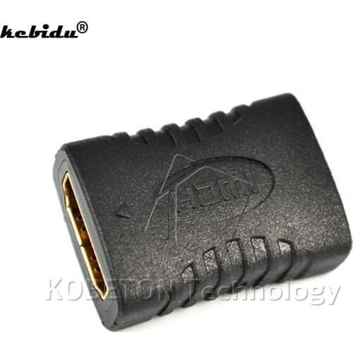 Kebidu Mini HDMI-compatible Cable Extender Female to Female F/F Coupler Adapter Connector Converter for HDTV HDCP up to 1080P