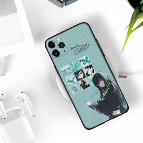 Muichiro Tokito For IPhone Se 6 6s 7 8 Plus X XR XS 11 12 Mini Pro Max Tempered Glass TPU Soft Silicone Phone Case Cover Shell