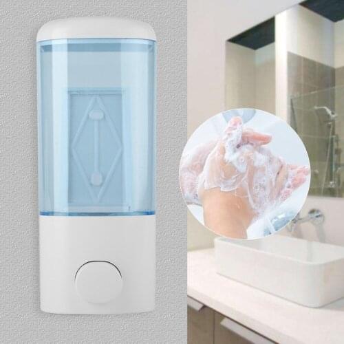 400ml Wall Mount Shower Bath Shampoo Dispenser Manual Soap Lotion Dispenser Container Home Hotel Bathroom Liquid Soap Dispenser