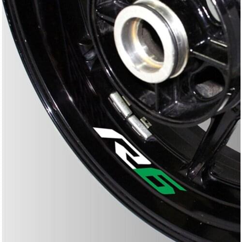 New Motorcycle Reflective wheel Tire logo creative stickers rim inner Decorative waterproof decals for yamaha r6 R 6