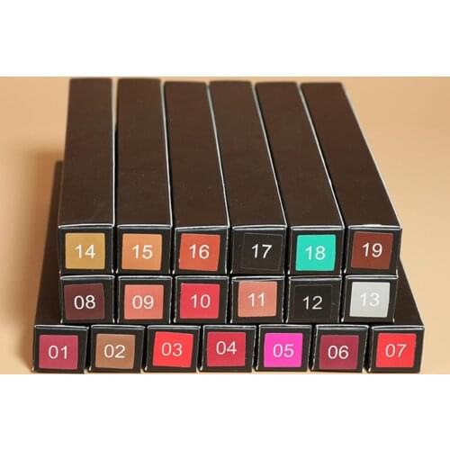 Wholesale Waterproof Matte Lipstick Pencil Private Label Lip Liner Makeup Contour Tint Sexy Red Long Lasting Lipliner Cosmetics