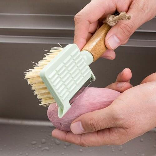 2in1 Wooden Vegetable Brushes Stainless Steel Grater Multifunctional Peeler Kitchen Tools NEW Dropshipping