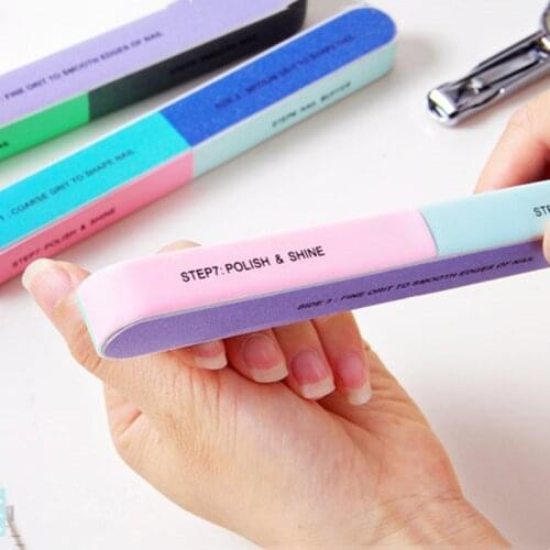 1 Pcs Seven-sided Nail Files Manicure Pedicure Professional File Nail for Nail Art Sanding Nail Buffer Block Nail Polishing Tool